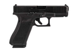 Glock Gen5 G45 full size 9mm polymer frame handgun with 10-round restricted magazines.